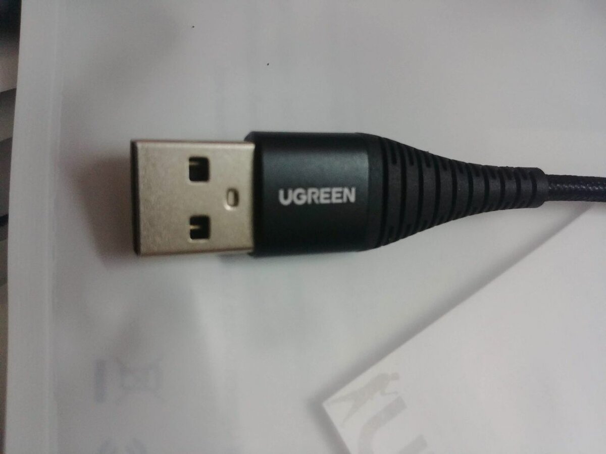 Ugreen USB 2.0A to USB-C 0.25m Black Cable