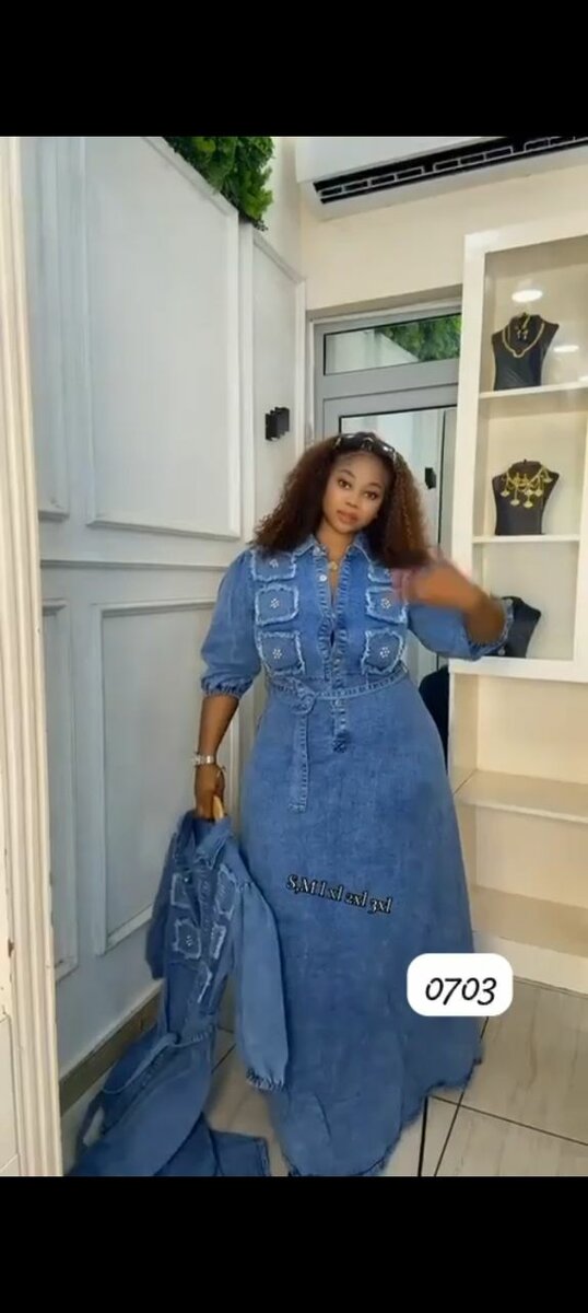 Robe en jean tendance