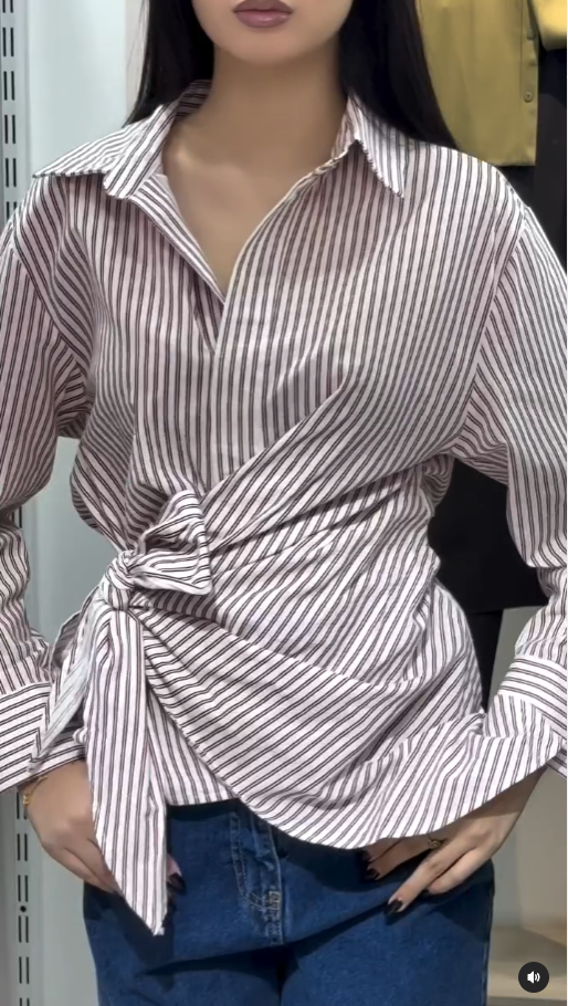 рубашка на завязках