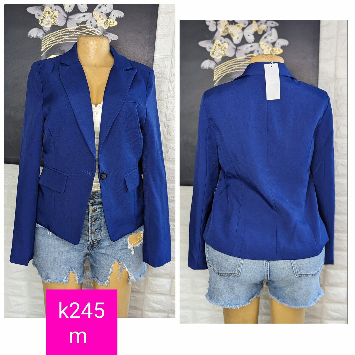 Beautiful and stylish women's jacket blue