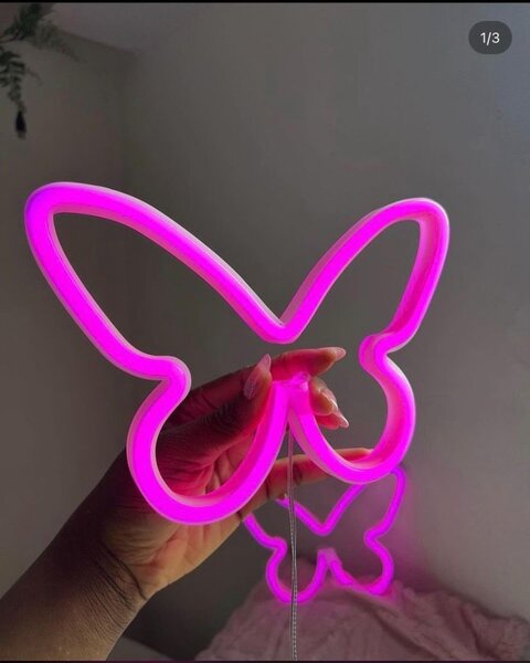 Lampe néon papillon LED