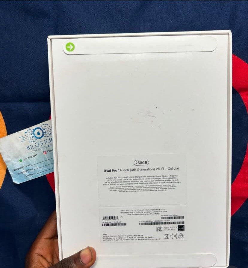 BRAND NEW APPLE IPAD PRO 11INCHES 256GB WIFI + CELLULAR SIM