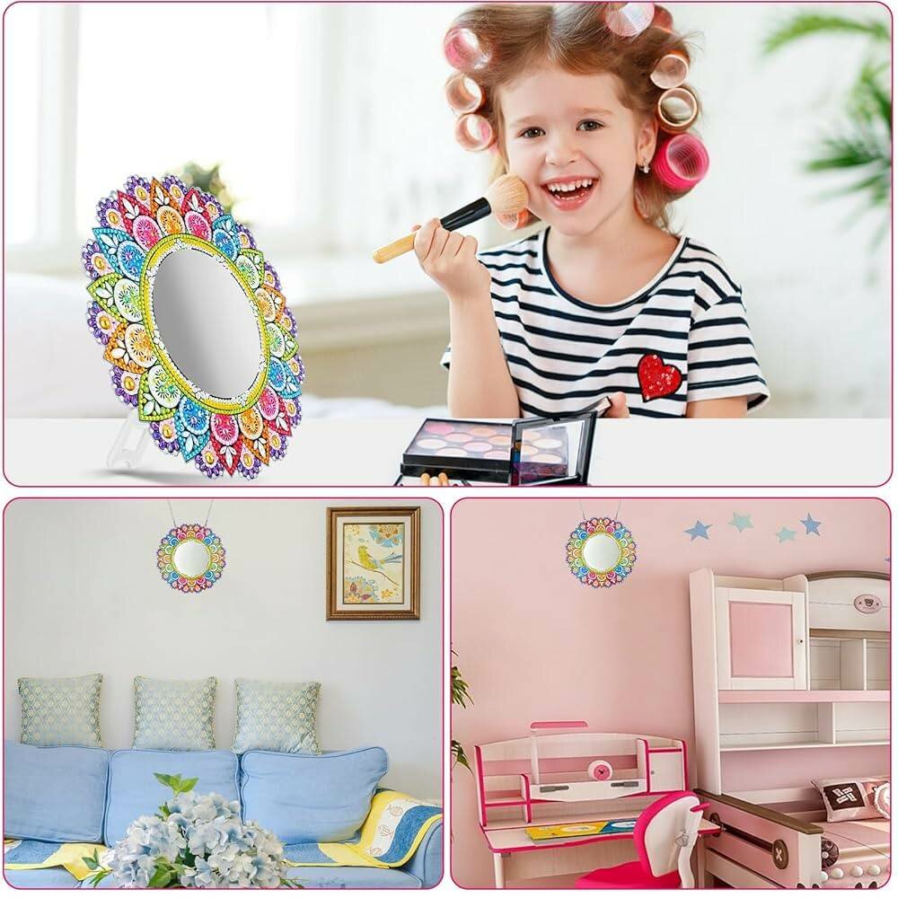 Miroir mural décoratif coloré