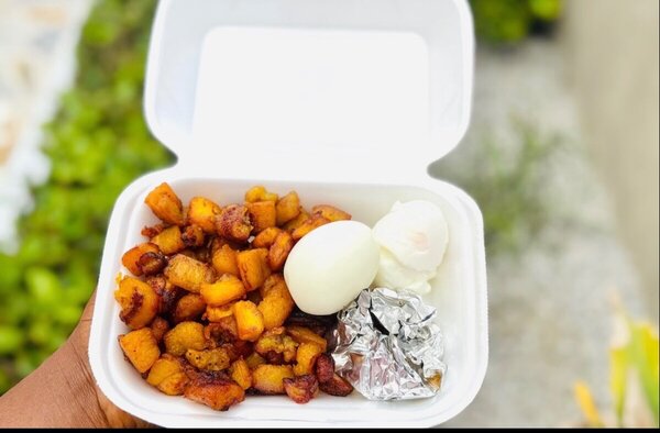 Plateau gourmand plantains et œufs