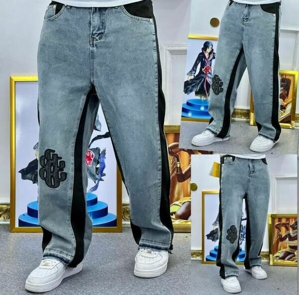 Jean baggy bicolore style urbain