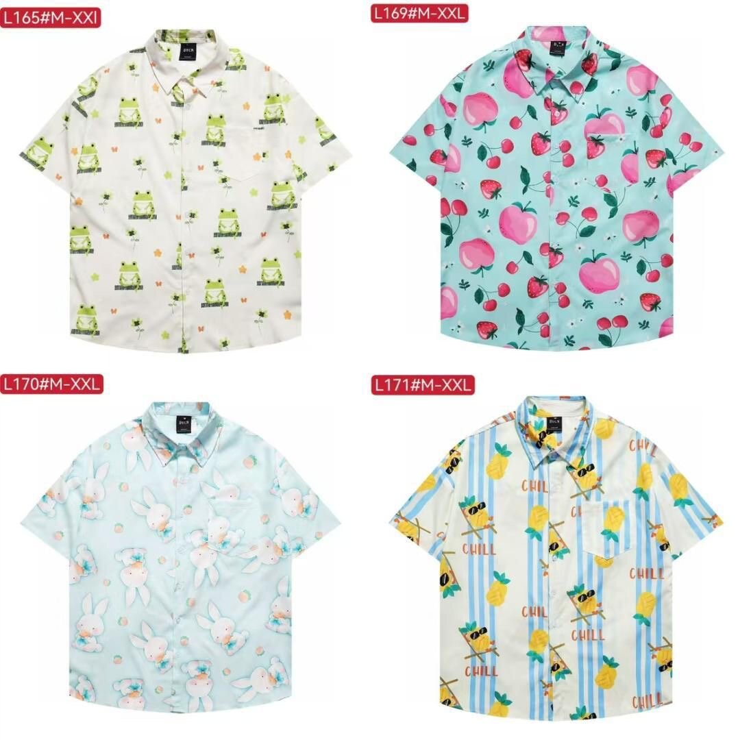 Chemises imprimées colorées