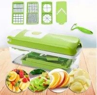 High-Quality Nicer Dicer Plus: 14-in-1 Vegetable Cutter, Slicer & Peeler (All-One Tool for Effortless Salads, Fruits & Veggies)