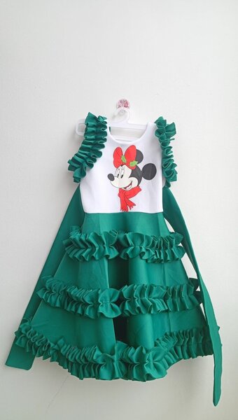 Robe Fille Minnie Verte