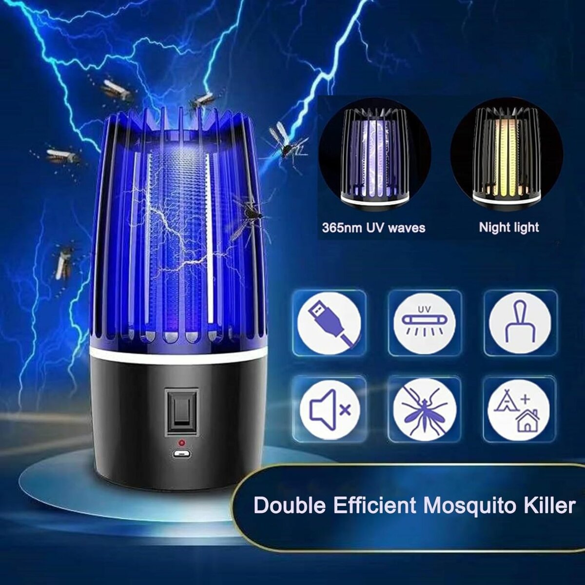 Lampe insecticide UV efficace