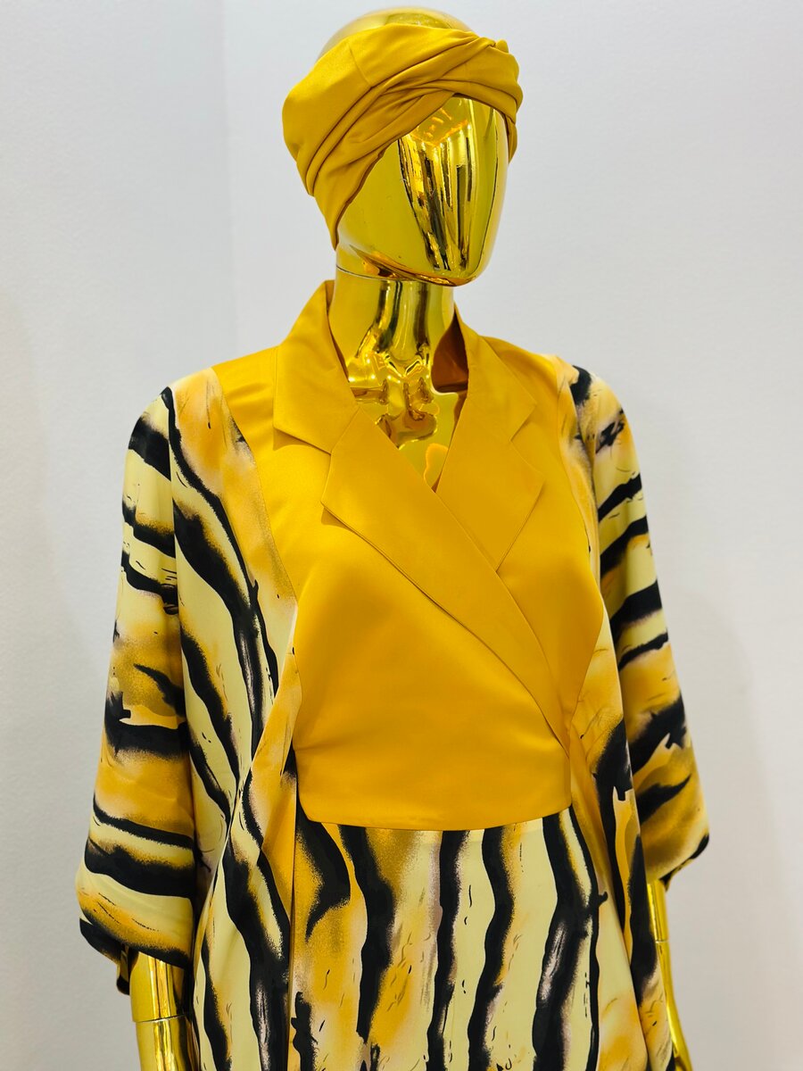 Robe longue imprimée élégante