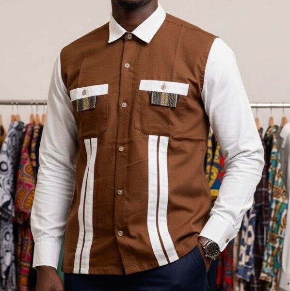 Chemise homme à carreaux 4 poc