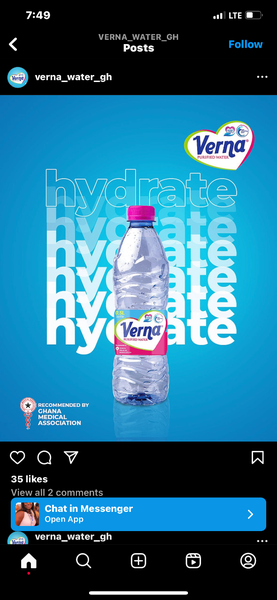 Verna mineral water