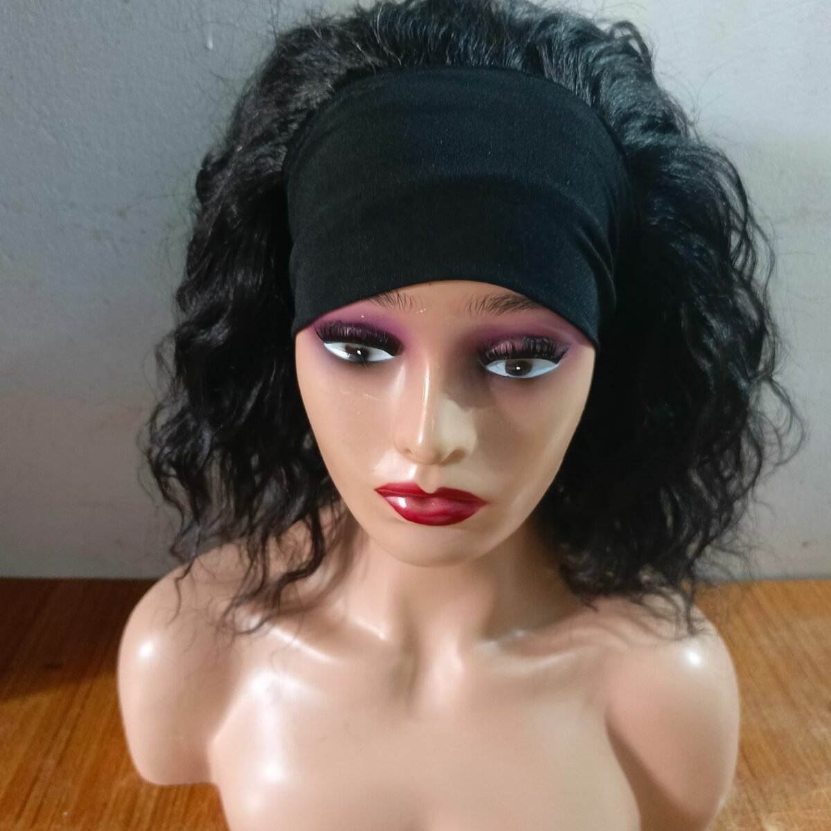 Perruque ondulé naturelle