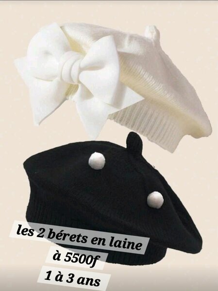 Bérets en laine pour enfants