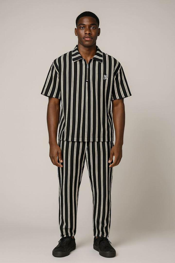 Ensemble à rayures homme