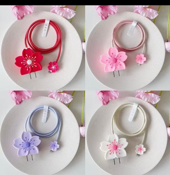 Chargeur USB Fleur Coloré