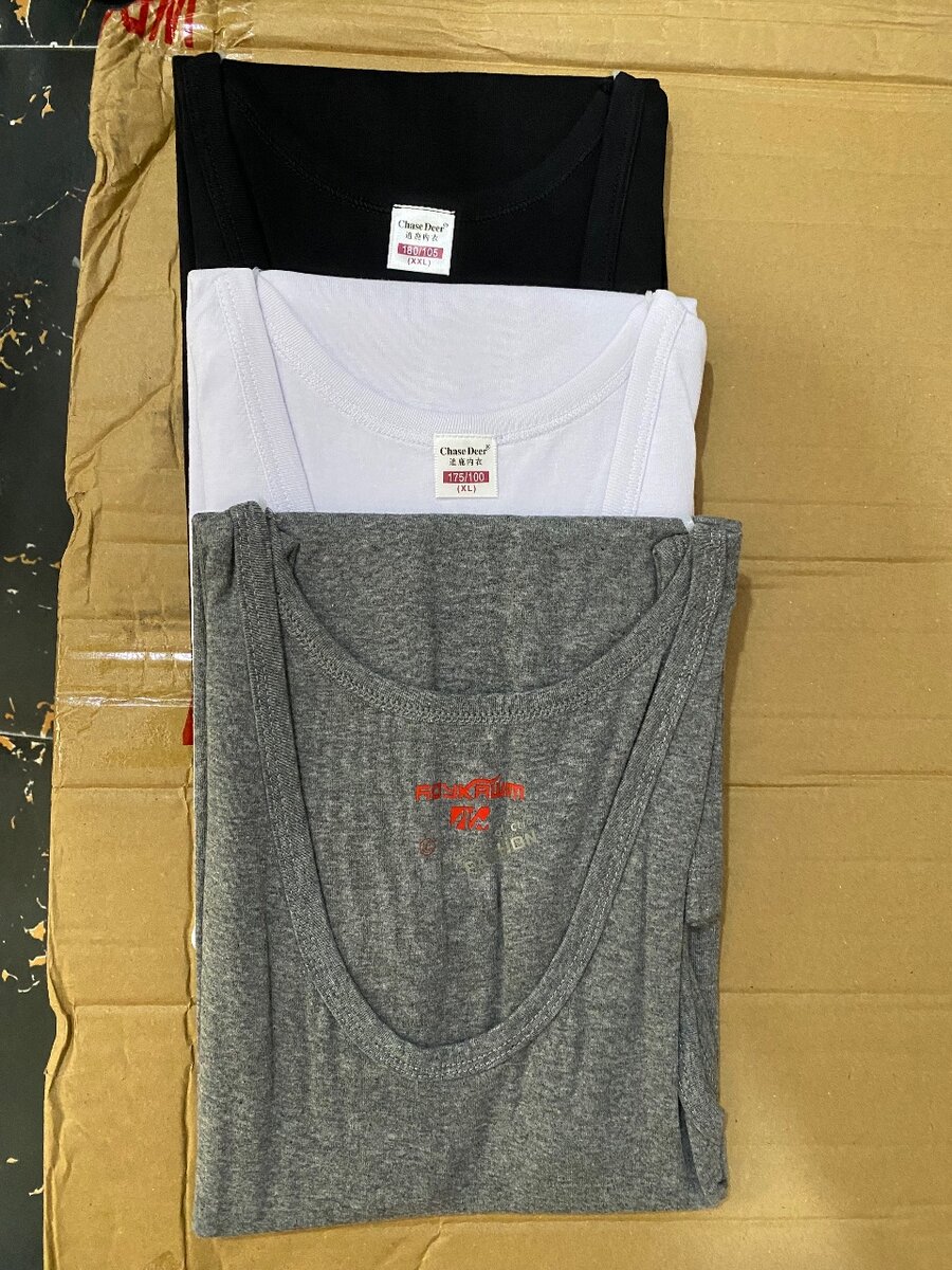 Cotton singlets 3in1 plus free pen