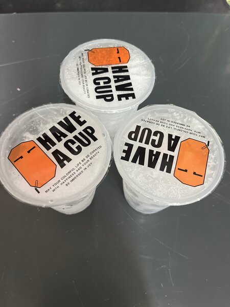 Gobelets de glaçon avec paille