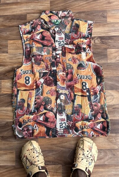 Gilet réversible imprimé tendance