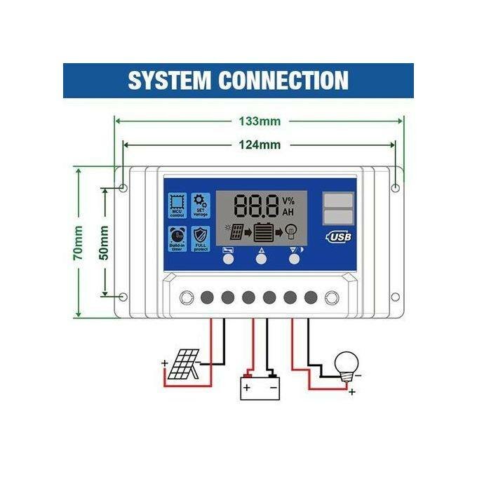Régulateur de Charge Solaire USB