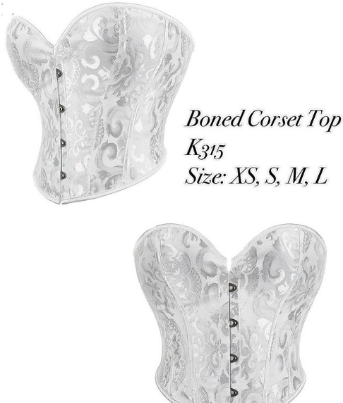 silver corset