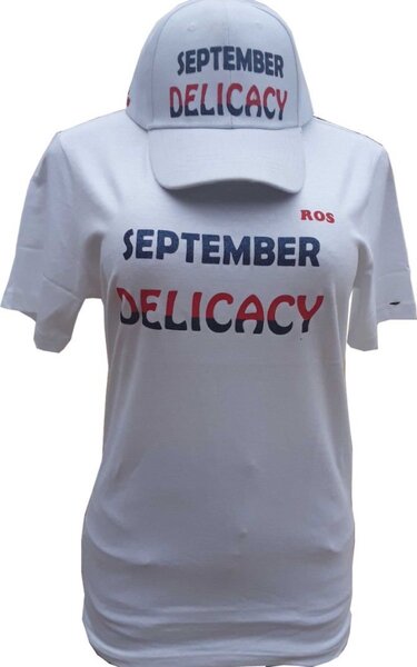 Scripted September Birthday Tee and Cap