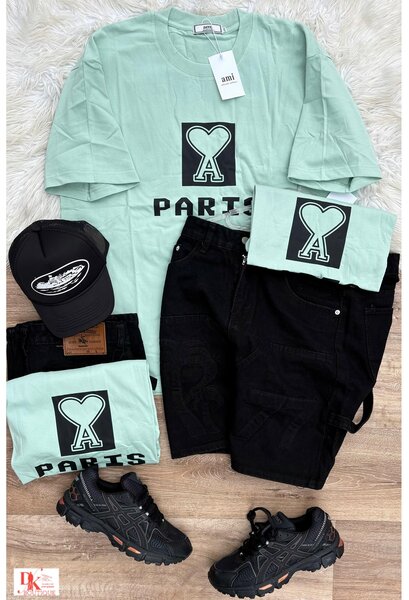 Ensemble T-shirt et Shorts Noir