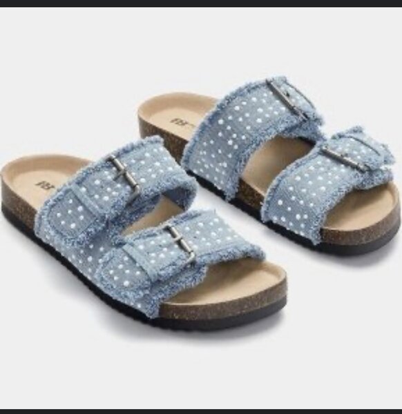 Sandales tendance en denim