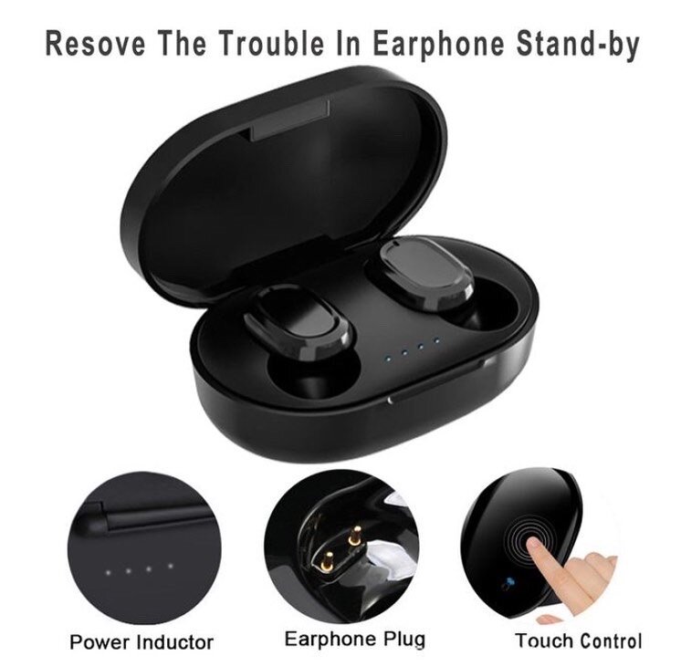 Bluetooth earbuds A6S Pro Black