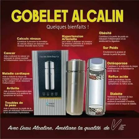 Gobelet Alcalin Inox Portable