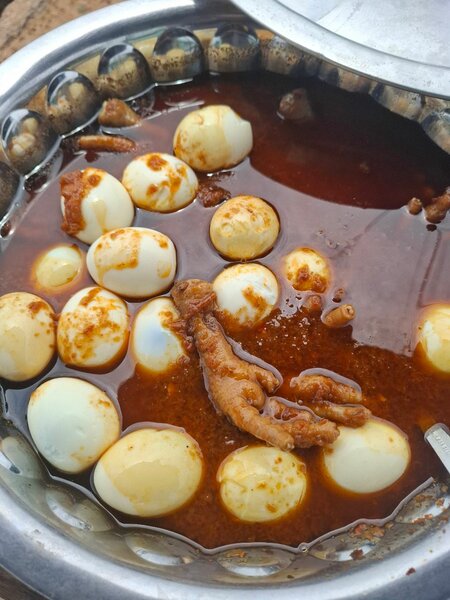 Patate avec pâtte de poulet