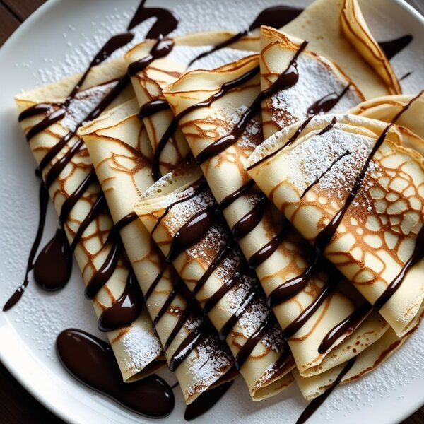 Crêpes délicieux au nutella