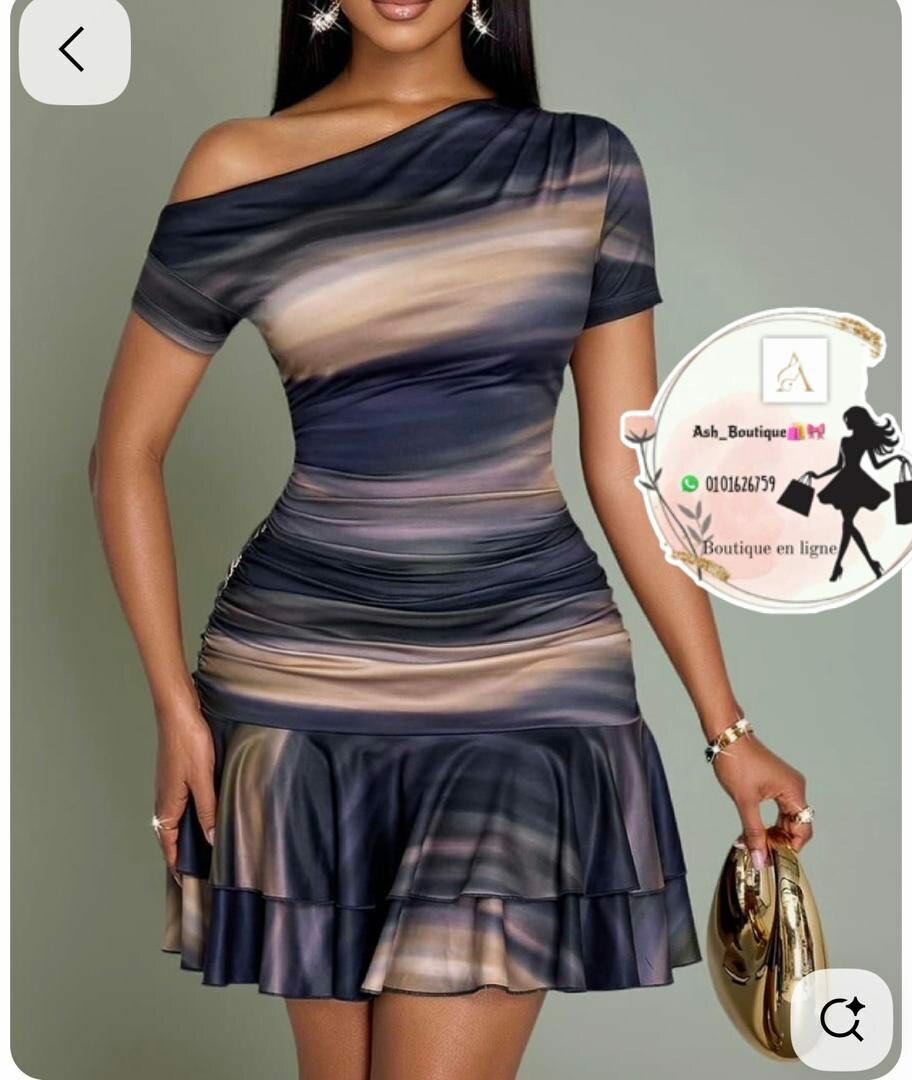 Robe élégante à volants