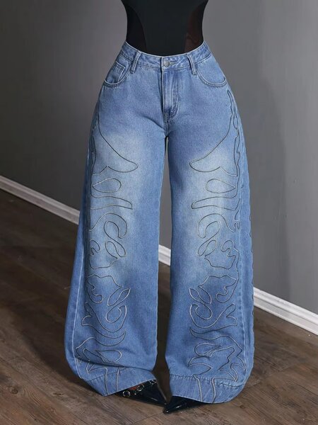 Jeans larges tendance