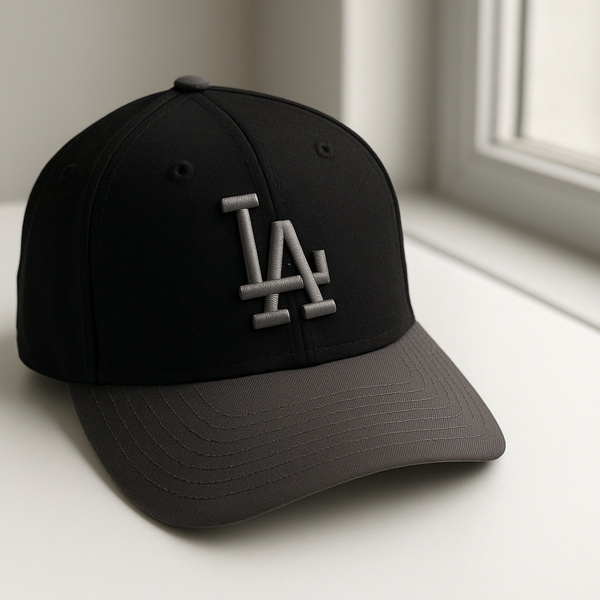 Casquette noire "LA" unisexe