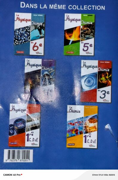 Livre Physique-Chimie 2e