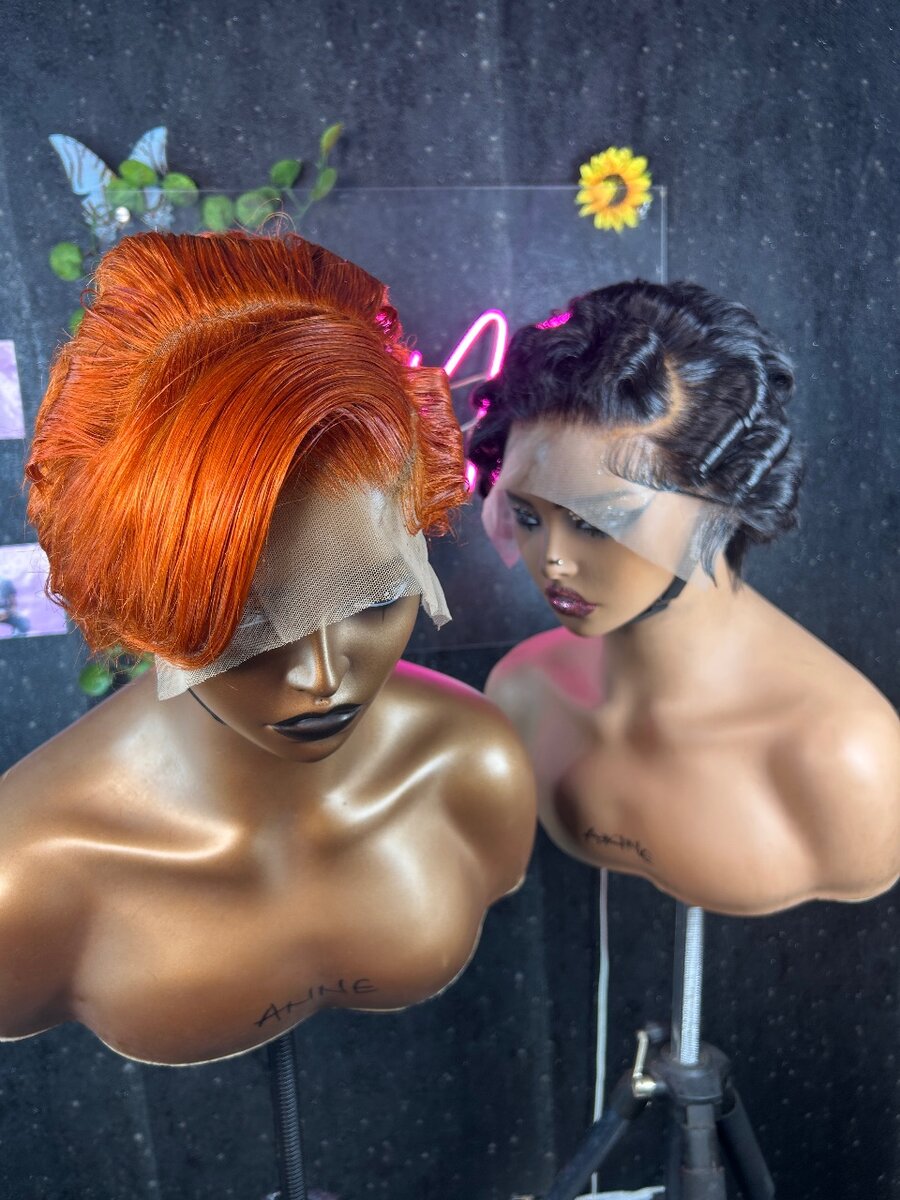 Pixie frontal wig