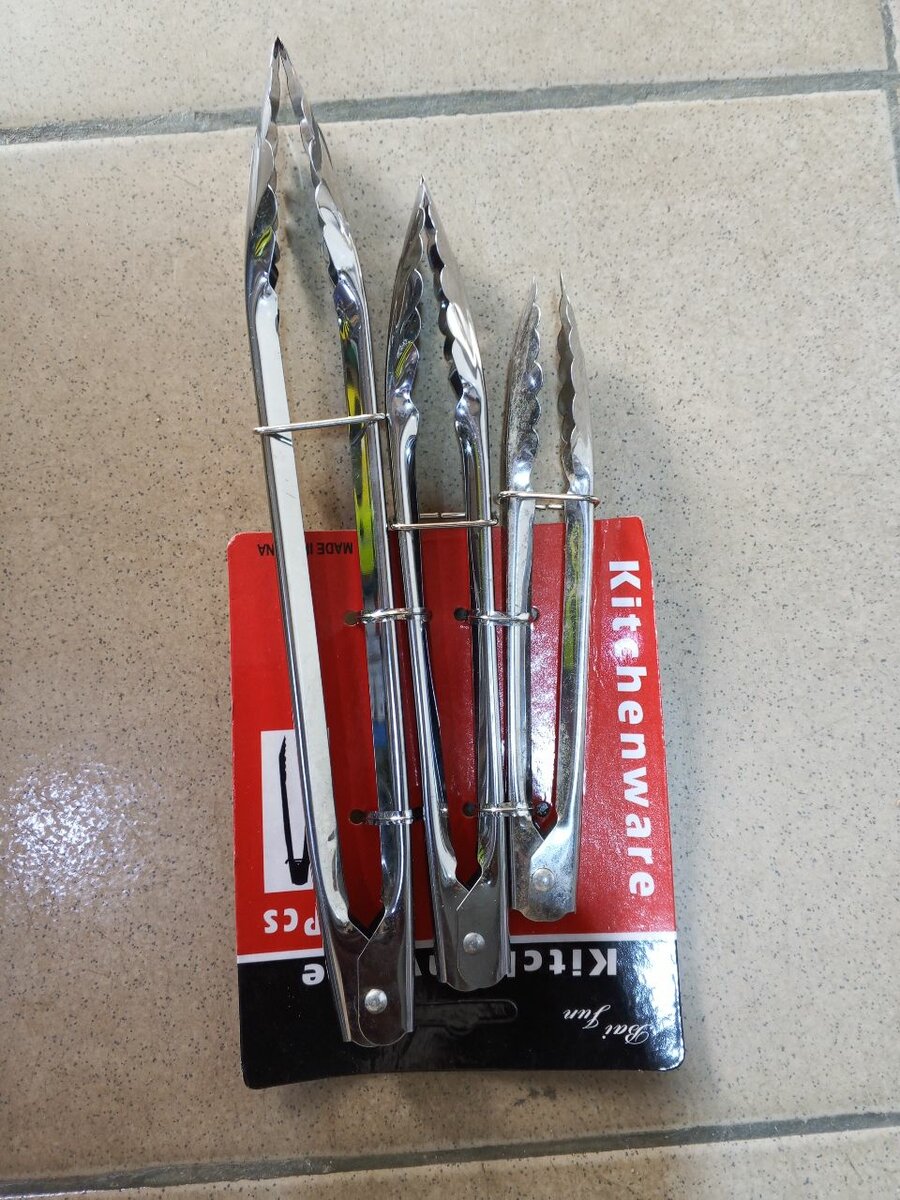 Pince à barbecue 3 pièces en acier inoxydable