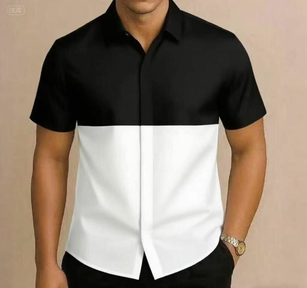 Chemise élégante bicolore