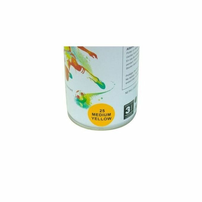 Peinture en spray jaune médium