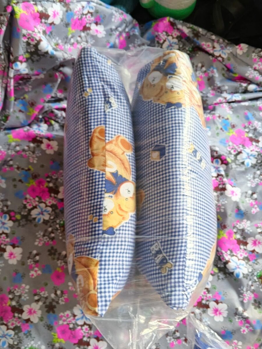 Coussins bébé imprimés ourson