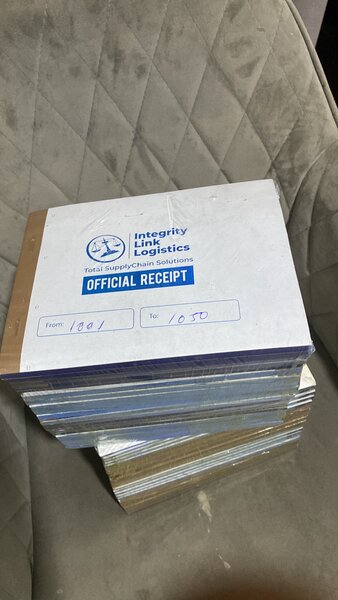 Customized Receipt Book