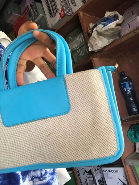 Sac à main en toile multicolore