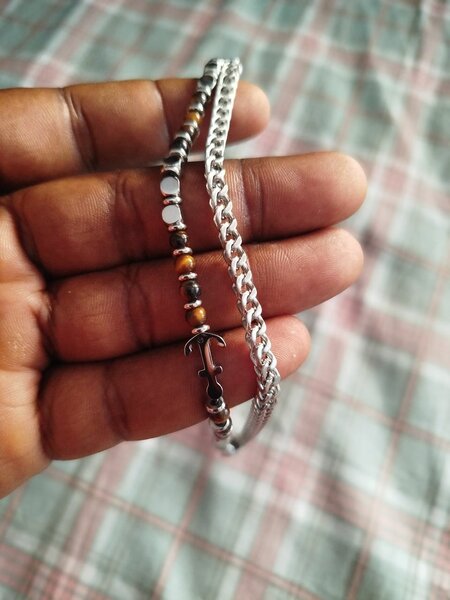 Bracelet en perle et acier