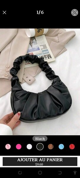 Sac à main plissé chic