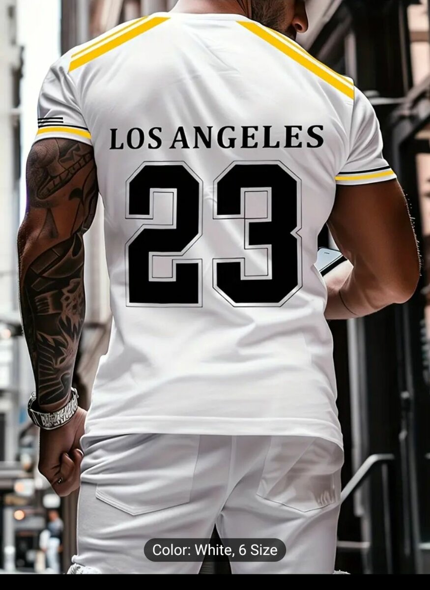 Vibrant Fancy Number 23 Graphic Print T-Shirt