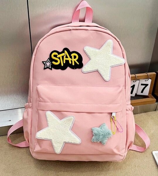 Sac à dos rose étoilé