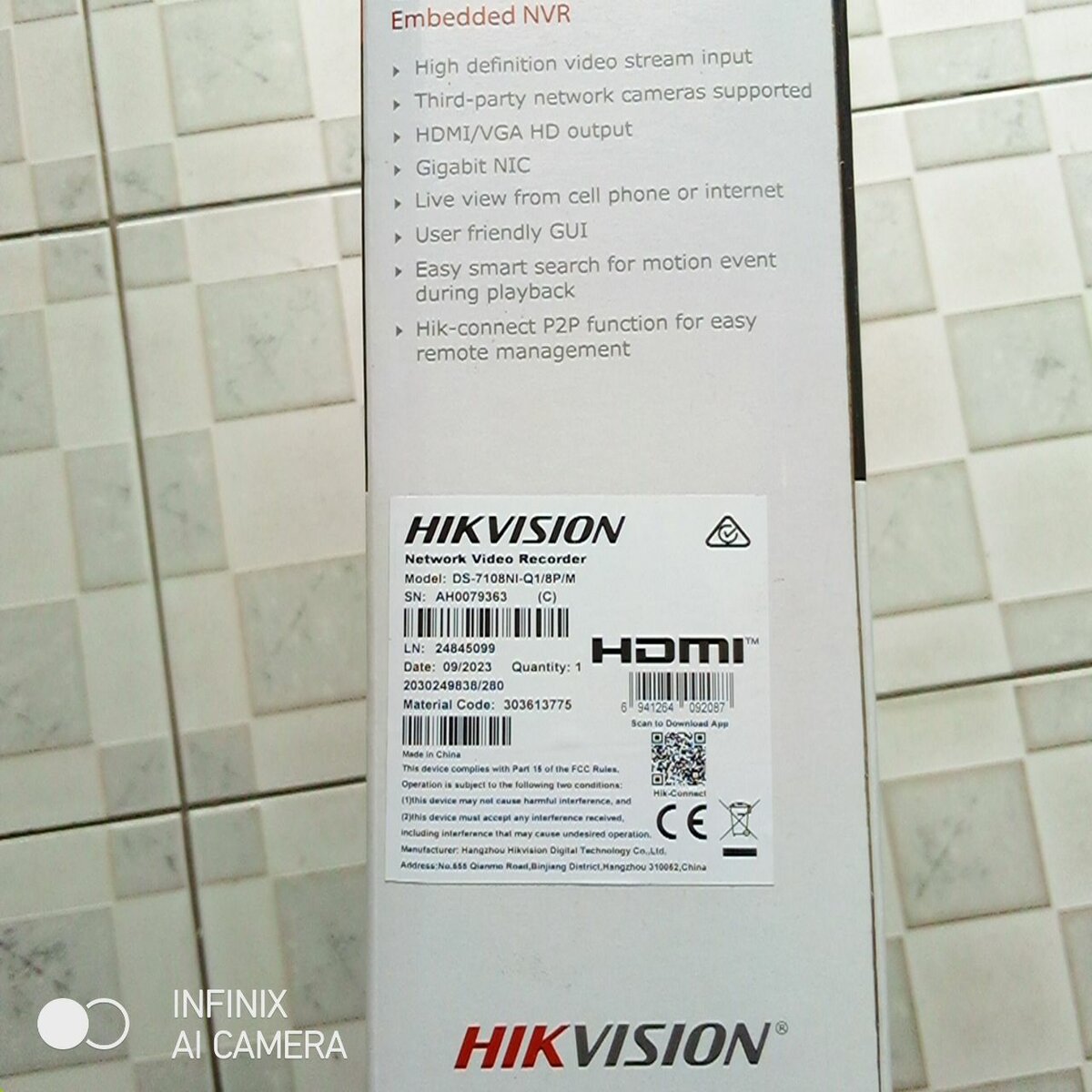 Hikvision 8ch NVR