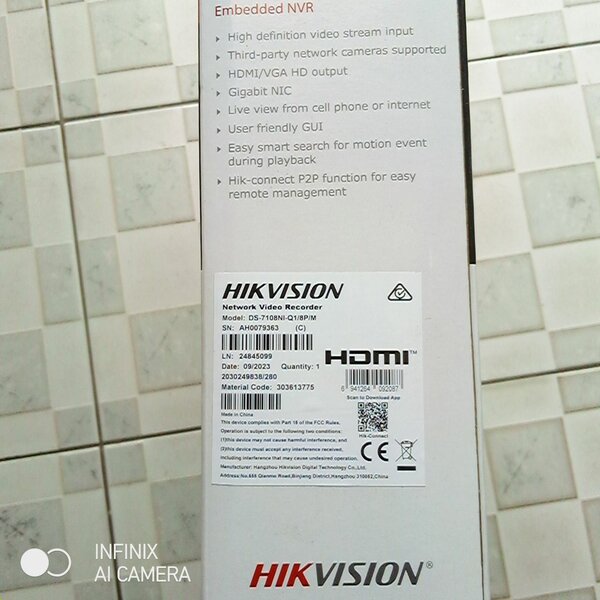 Hikvision 8ch NVR