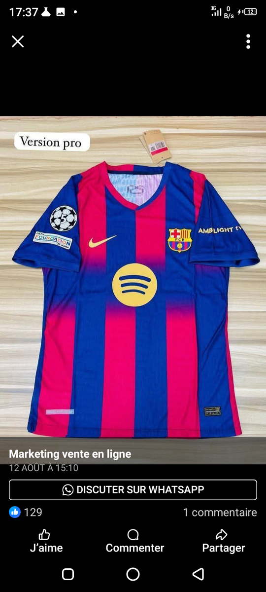 Maillot de football Barça